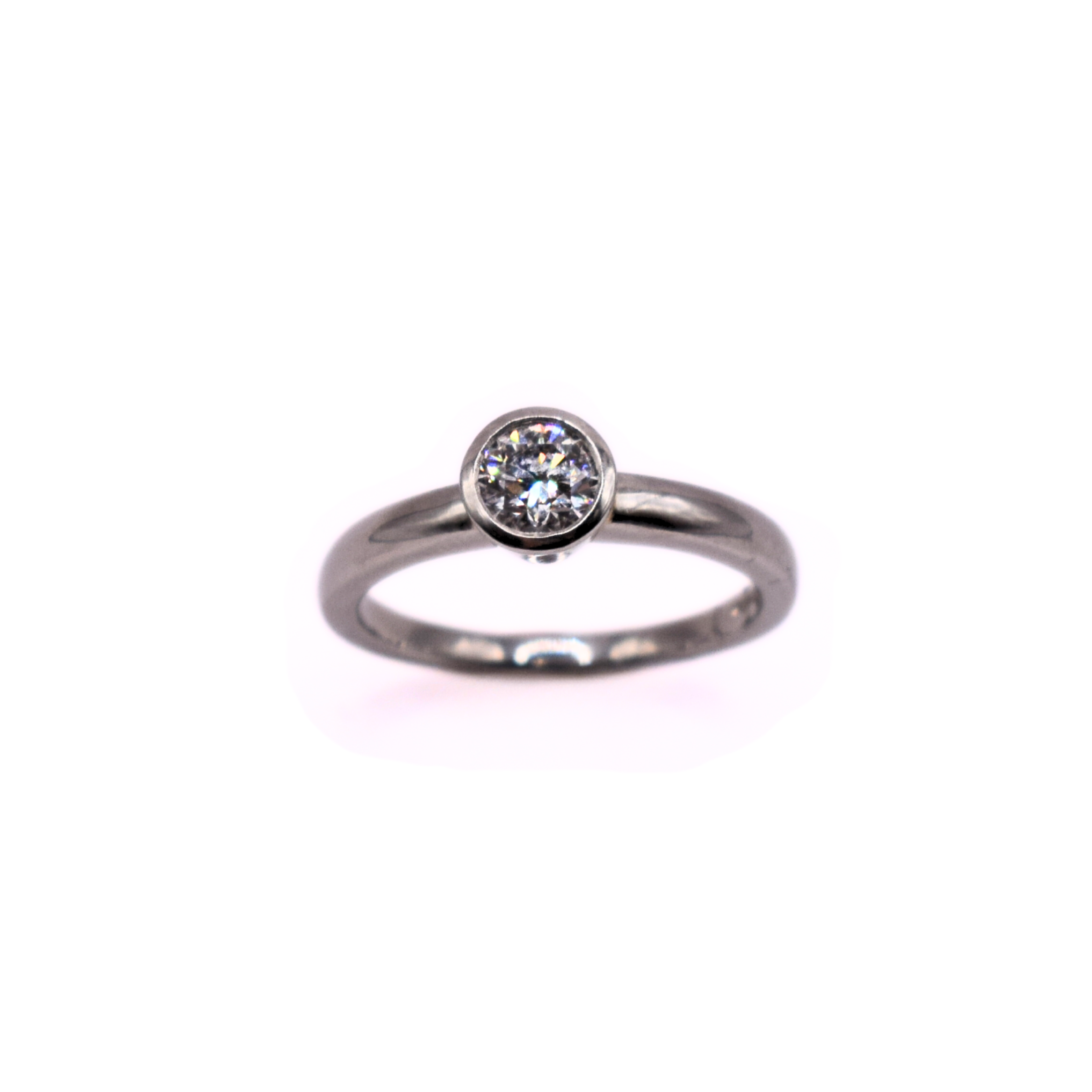 Collette Set Platinum Lab Grown Diamond Ring 0.50ct/ D / VVS1