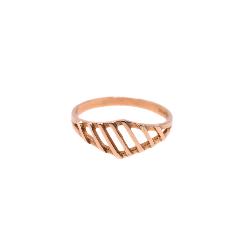 Open Cross Kite Ring In 9ct Yellow Gold