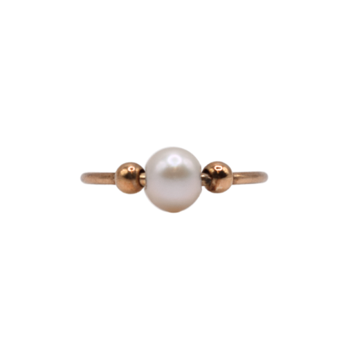 Pearl Dress Ring In 9ct Yellow Gold