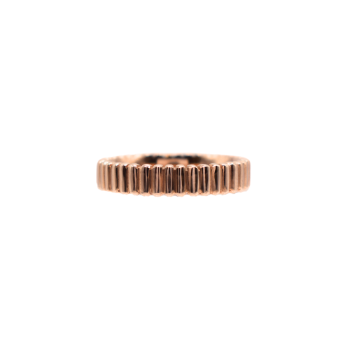 Vertical Line Dress Ring 9ct Rose Gold