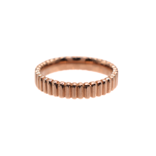 Vertical Line Dress Ring 9ct Rose Gold