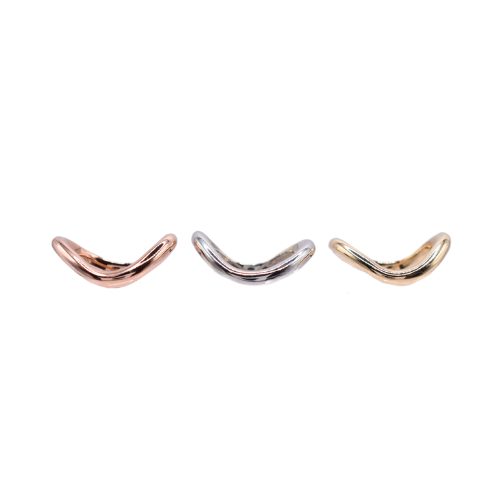 Triple Wishbone Set In Yellow, White And Rose Gold