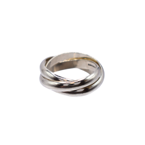 Russian Wedding Band In 9ct White Gold