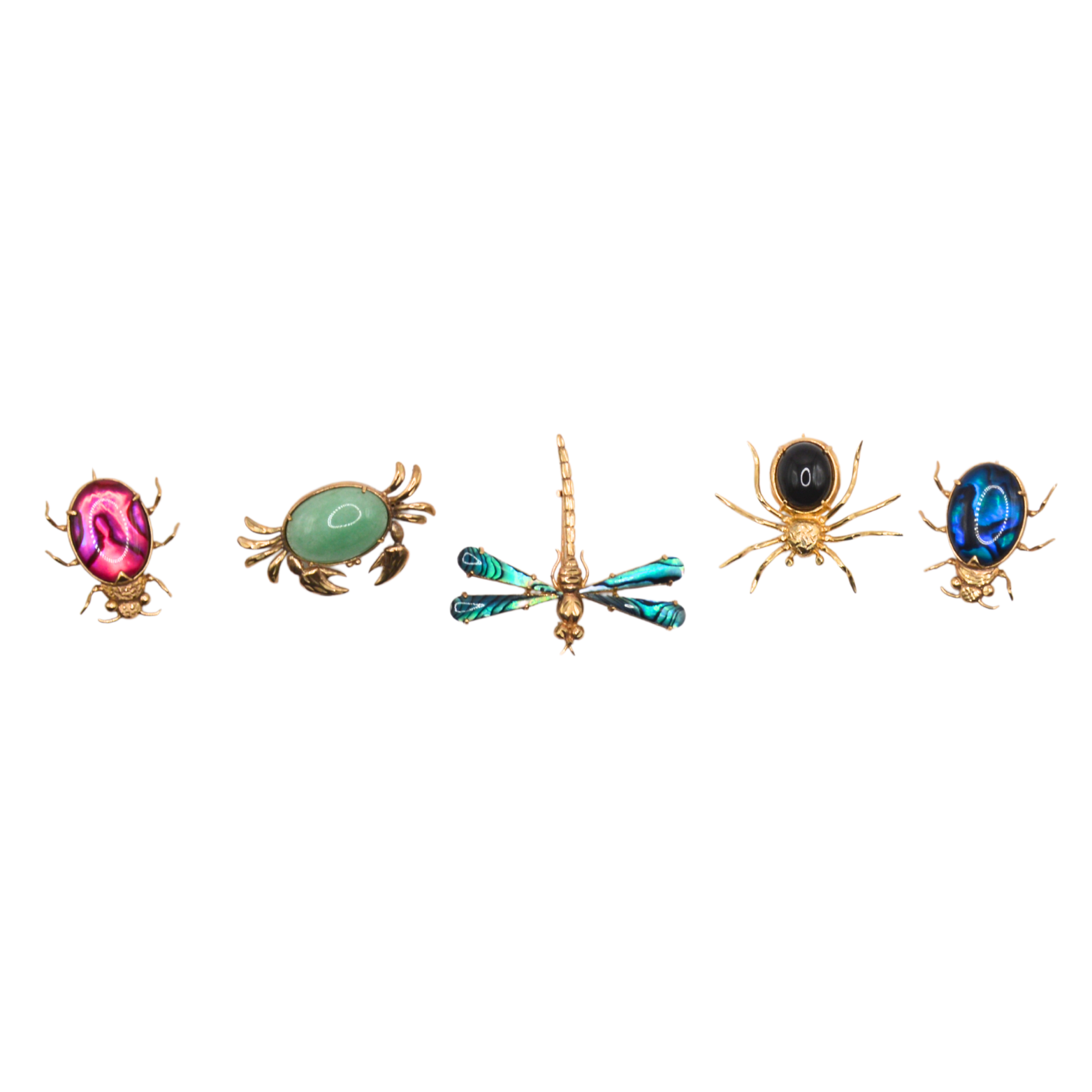 Crab Brooch In 9ct Yellow Gold