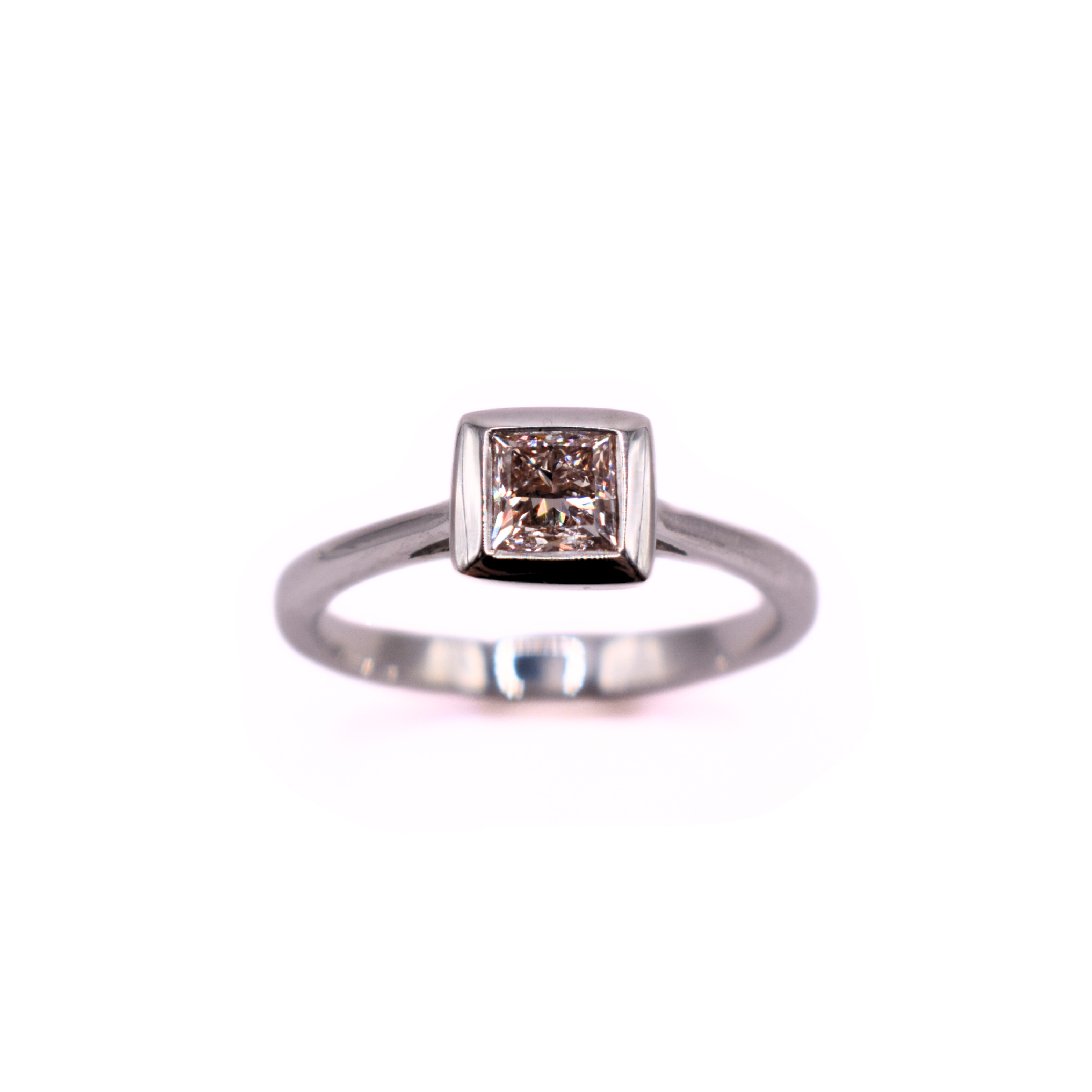 Collette Set 18ct White Gold Light Pink Lab Grown Diamond Ring 0.50ct/ VS2