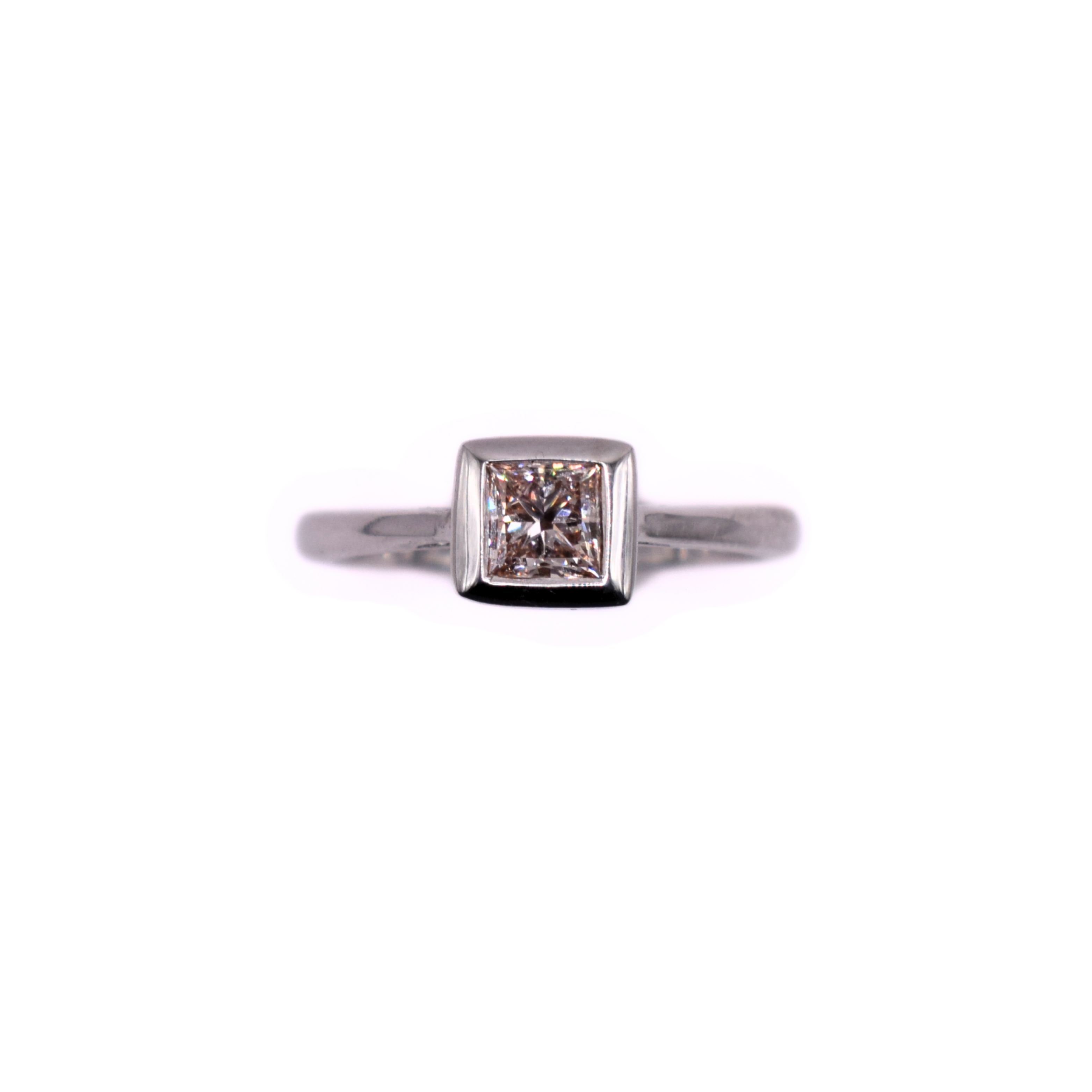 Collette Set 18ct White Gold Light Pink Lab Grown Diamond Ring 0.50ct/ VS2