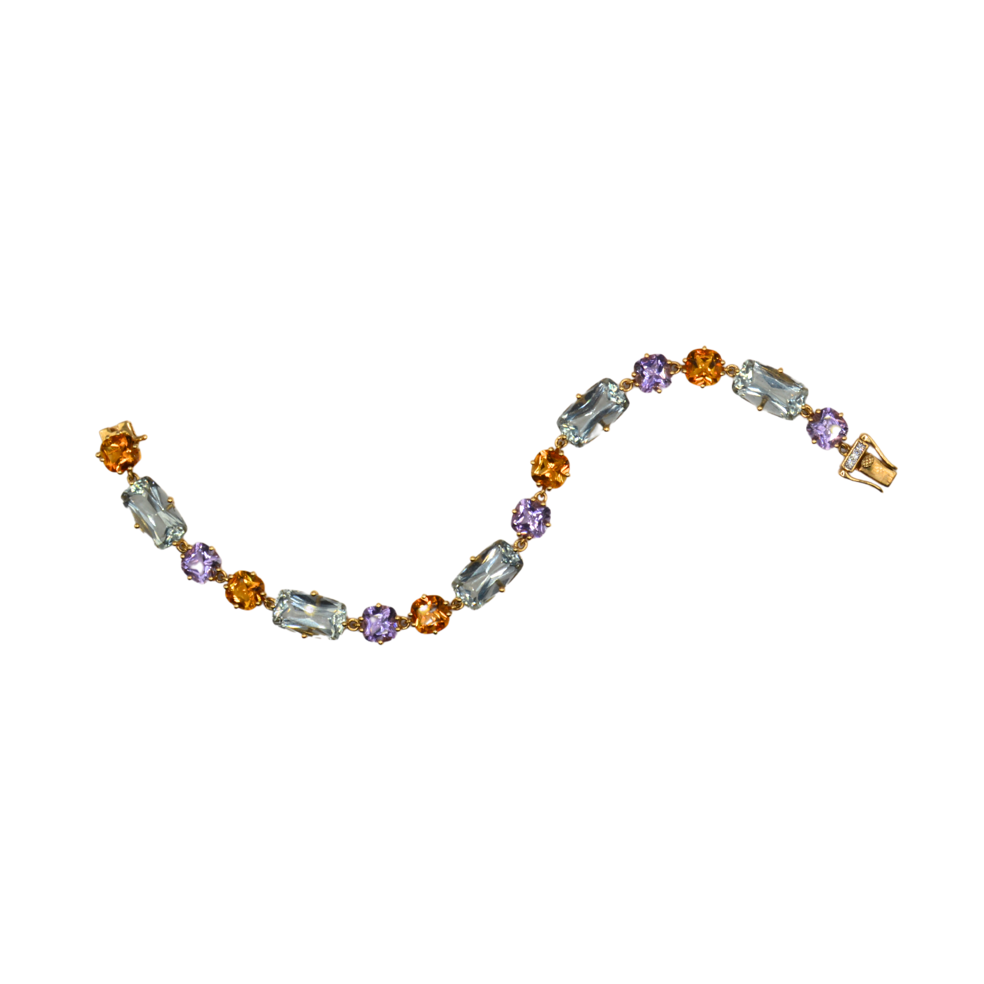 18ct Yellow Gold Multi Gemstone Bracelet