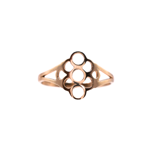 Open Daisy Ring In 9ct Yellow Gold