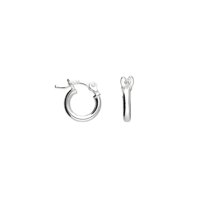 Plain Hoops In Silver