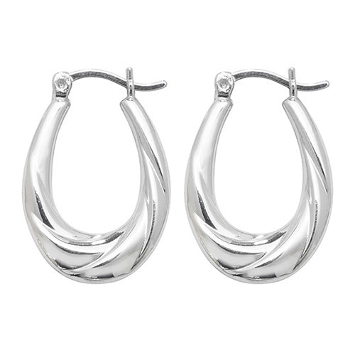 Creole Hoops In Silver