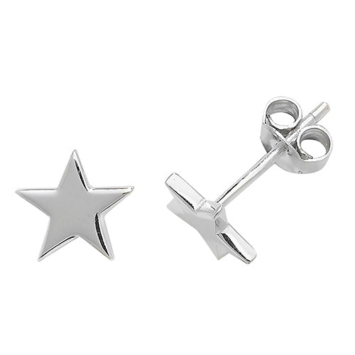 Star Studs In Silver